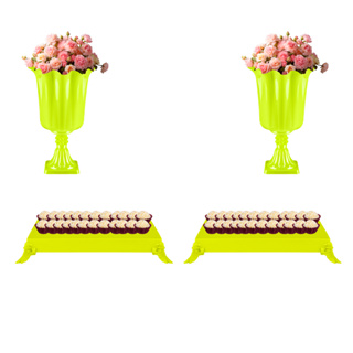 Kit Festa 2 Bandejas e 2 Vasos - Kit Mesa De Aniversário - Bandeja Para Doce em Oferta na Shopee