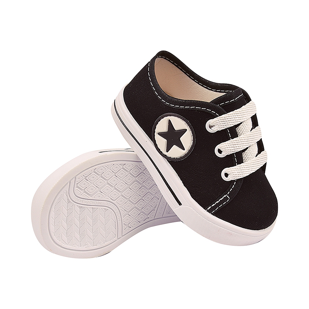 Tenis infantil Bebe Meninos e Meninas calçado estrela cano baixo Babysoffete TSB21 em Oferta na Shopee