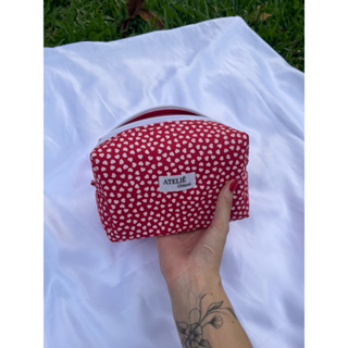 Necessaire Box Vermelho Corações em Oferta na Shopee