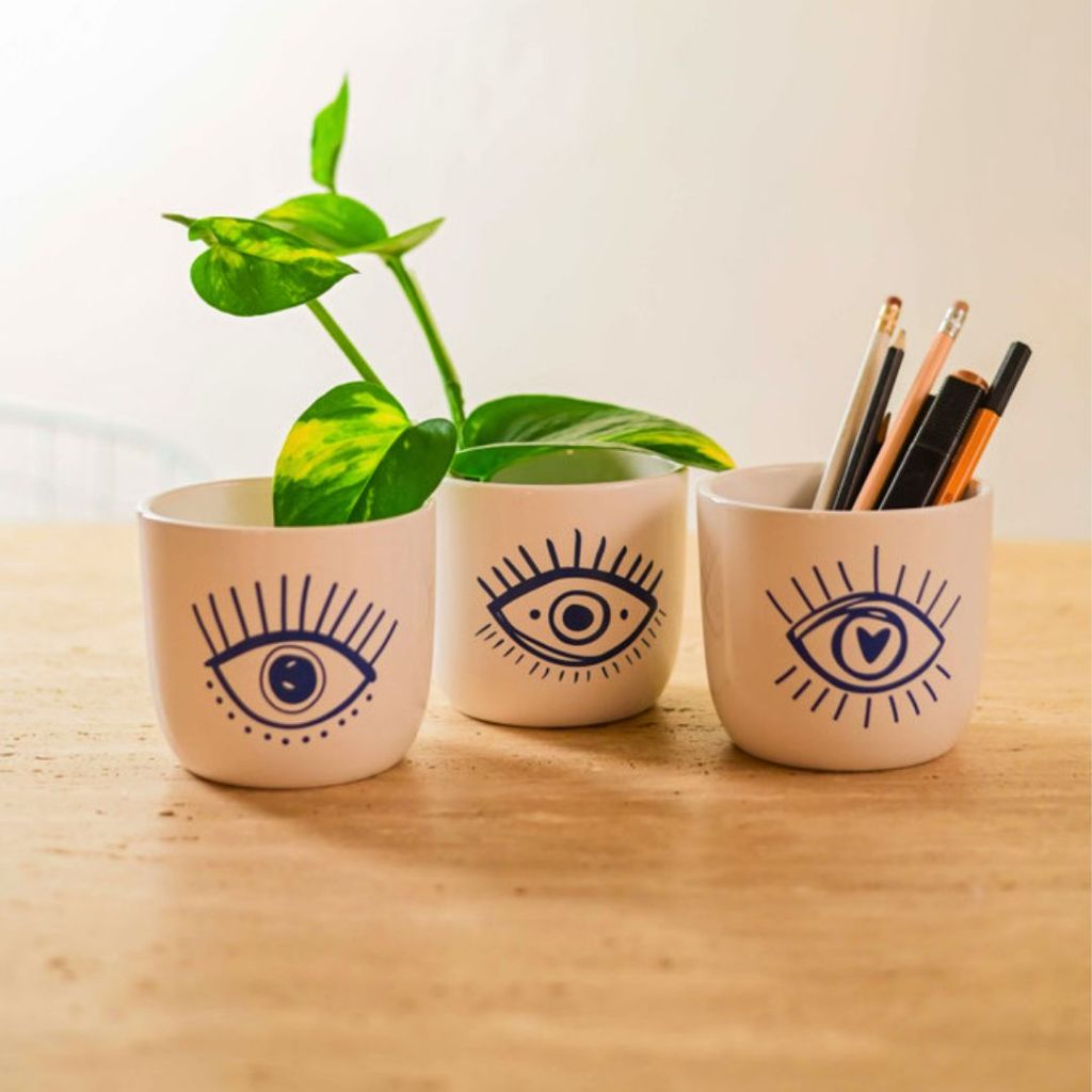 Vaso Decorativo Porcelana Azul - Comprar com Melhor Preço em Decoração