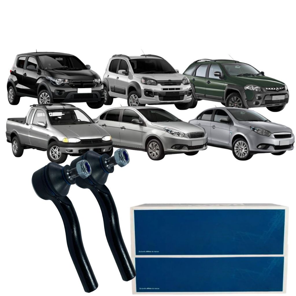 Par Terminal Direção Nakata Palio Siena Strada Uno Way em Oferta na Shopee