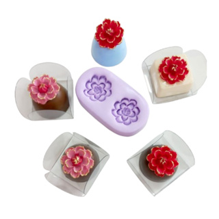MOLDE DE SILICONE 2 FLORZINHA PARA DOCES em Oferta na Shopee