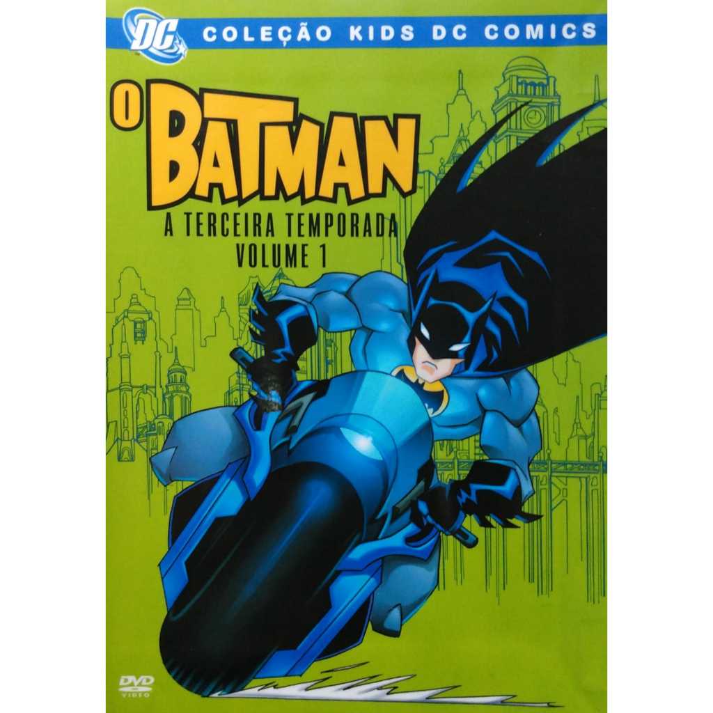 Batman Terceira Temporada Volume 1 Dvd Coleção Kids Dc Comic