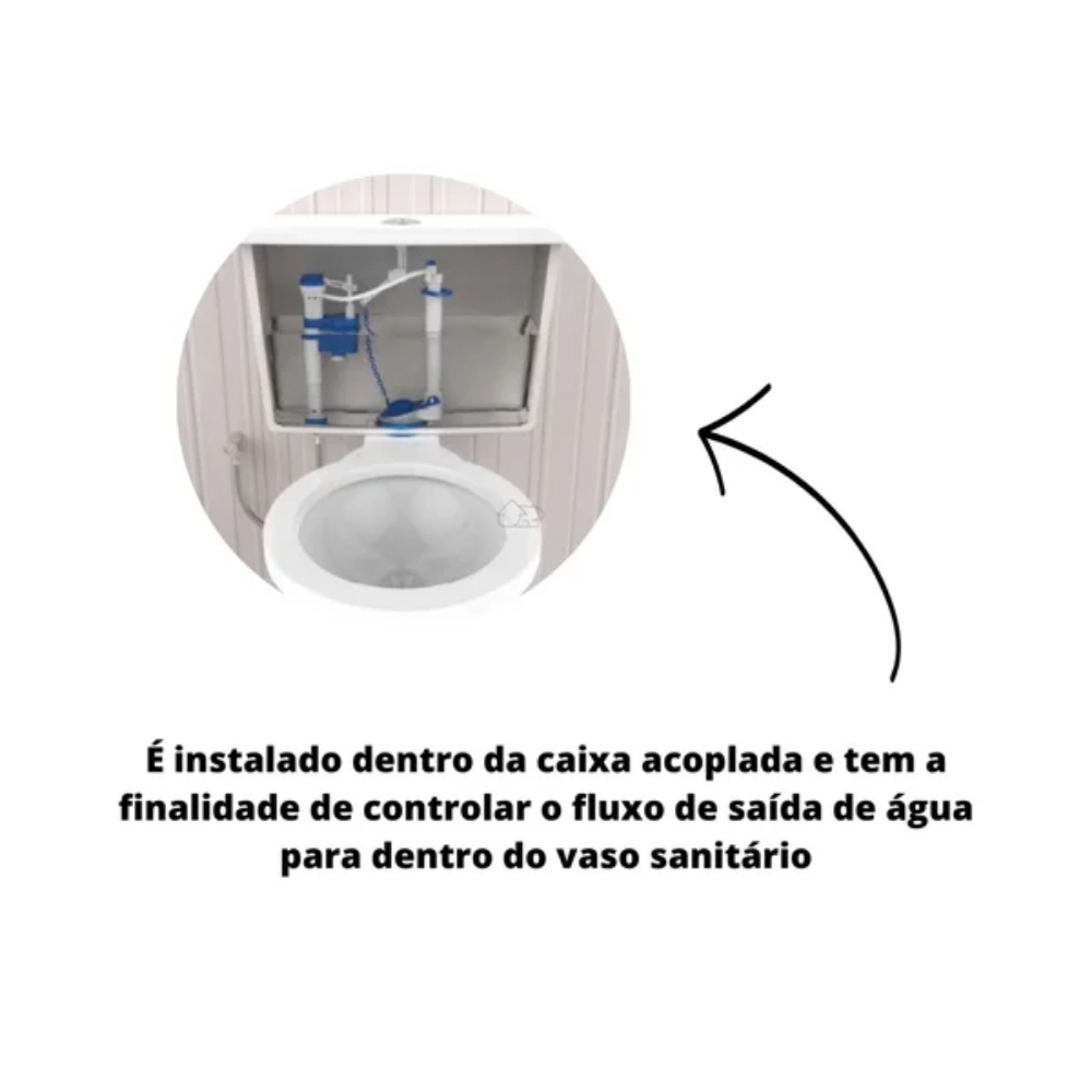 Obturador Universal para Mecanismo de Saída para Caixa Acoplada — imagem 2 de 2