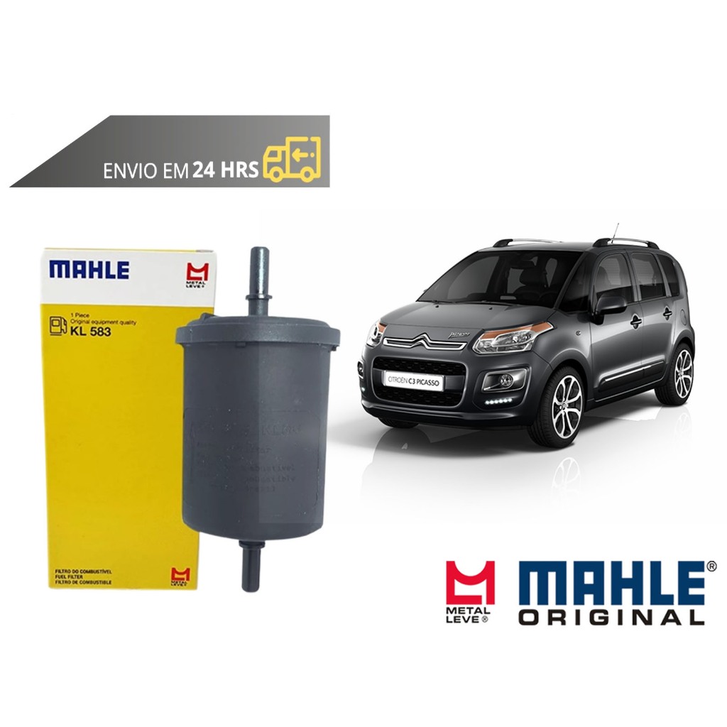 Filtro de Combustivel Citroen C3 Picasso todos de 2011 a 2016 Original Mahle Metal Leve em Oferta na Shopee
