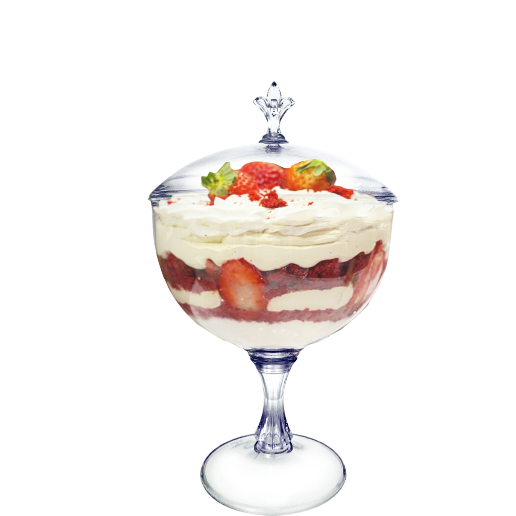 Kit 5 Taças Americana Sobremesa Natal Exclusive com tampa 1.250 ml - Taça Com Tampa em Oferta na Shopee