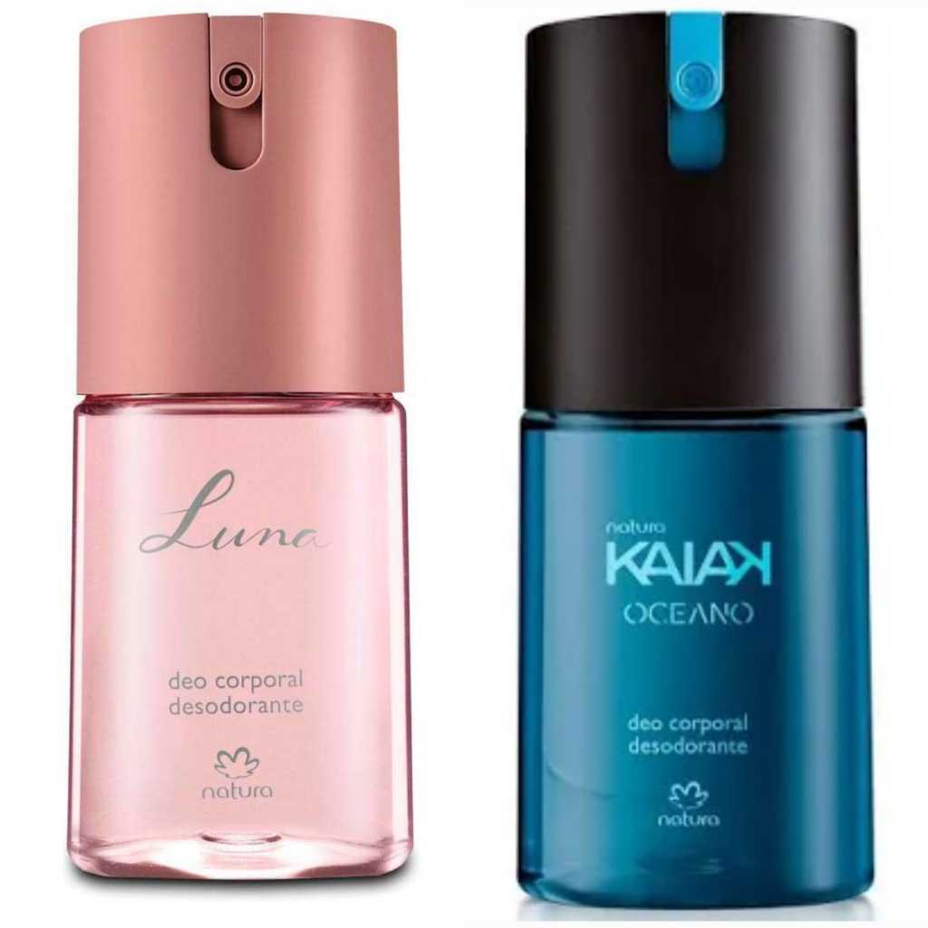 Desodorante Corporal Luna 100ml/Kaiak Oceano Masculino 100ml(KIT COM 02)