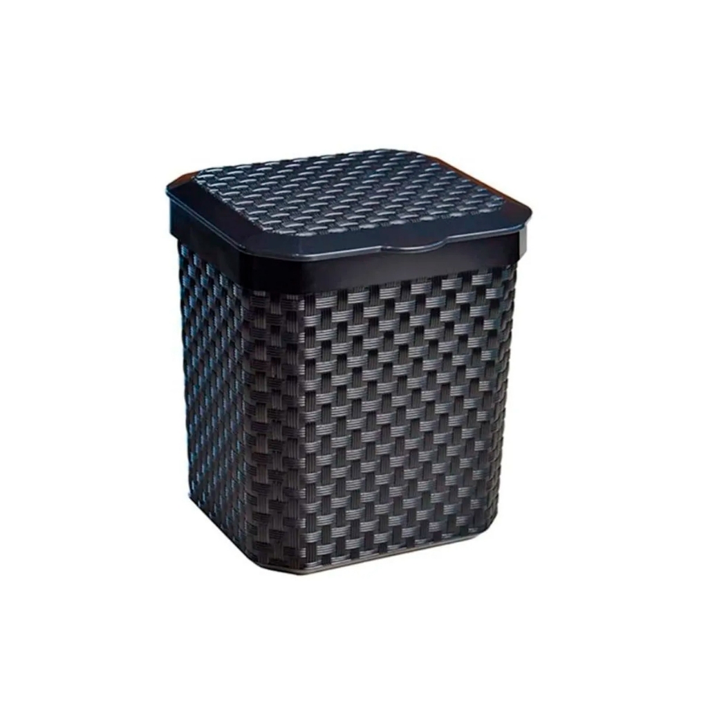 Kit Para Pia Lixeira 5 Litros Dispenser 600ml Rattan em Oferta na Shopee