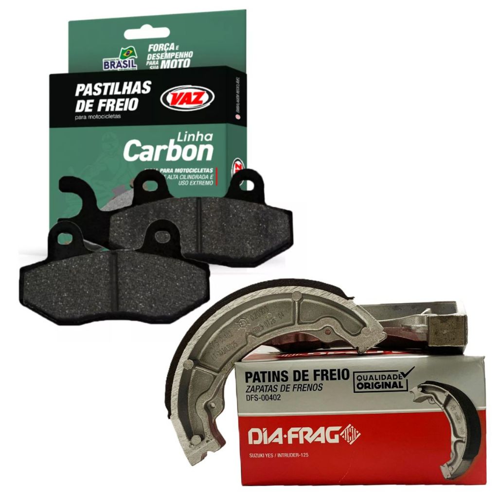 Pastilha e Lona de Freio P/ Suzuki Yes 125 / Gsr 125 em Oferta na Shopee