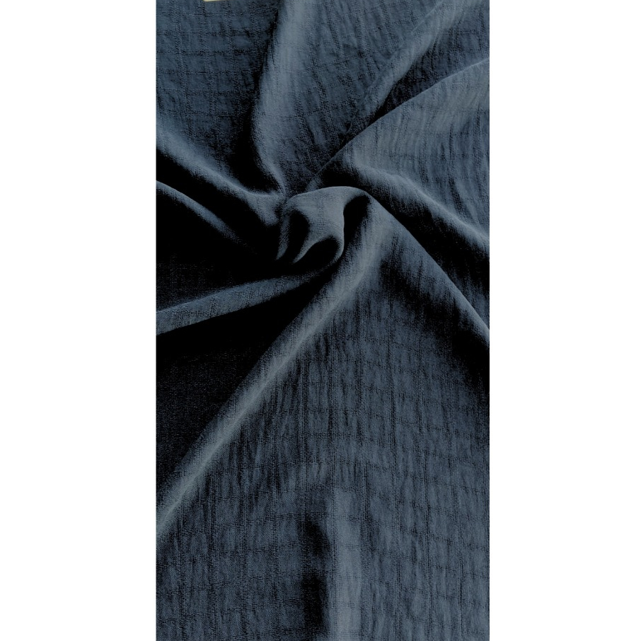 Tecido Crepe Duna Air Flow Xadrez e Liso 3 METROS - Amassadinho para Moda e Verão 100% Poliéster