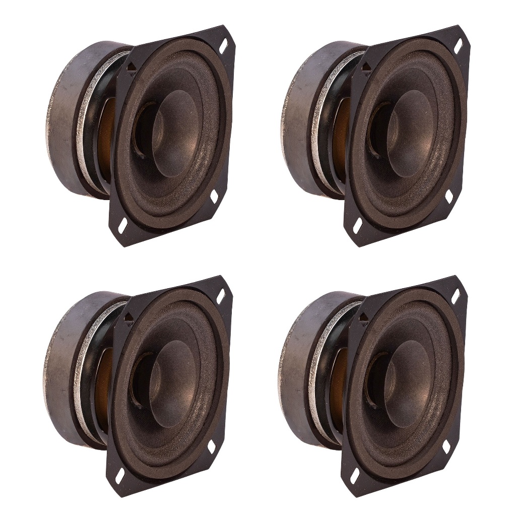 4 Alto Falante Qvs 4 Polegadas 80 rms Full Range Line Vertical Automotivo Som Automotivo Som Profissional