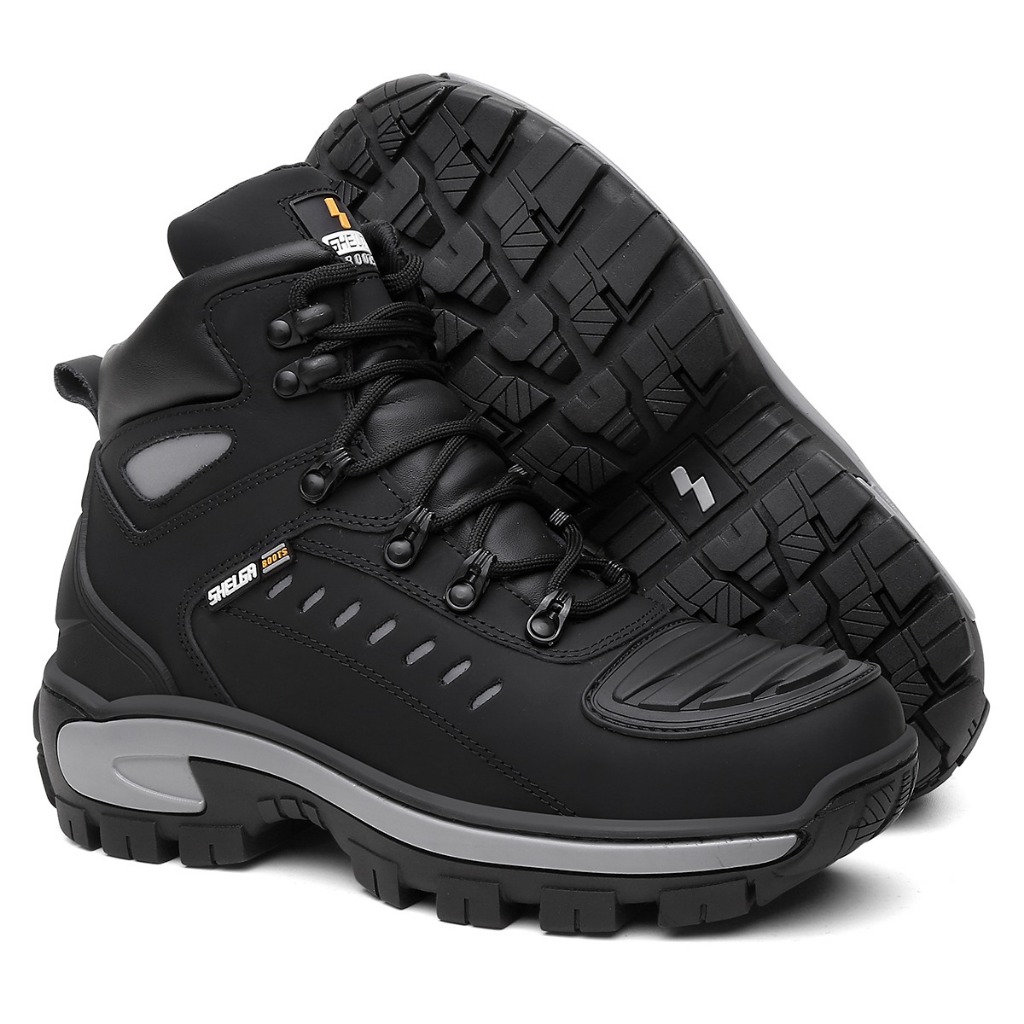 BOTA MOTOQUEIRO COURO NOBRE CONFORTO PALMILHA EM GEL ENVIO RAPIDO SHELGA BOOTS
