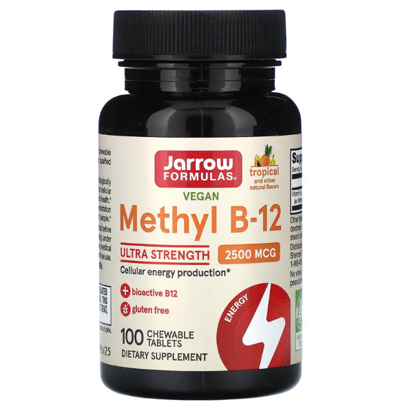 Vitamina Metil B12 2500mcg Metilcobalamina 100cp - Jarrow em Oferta na Shopee