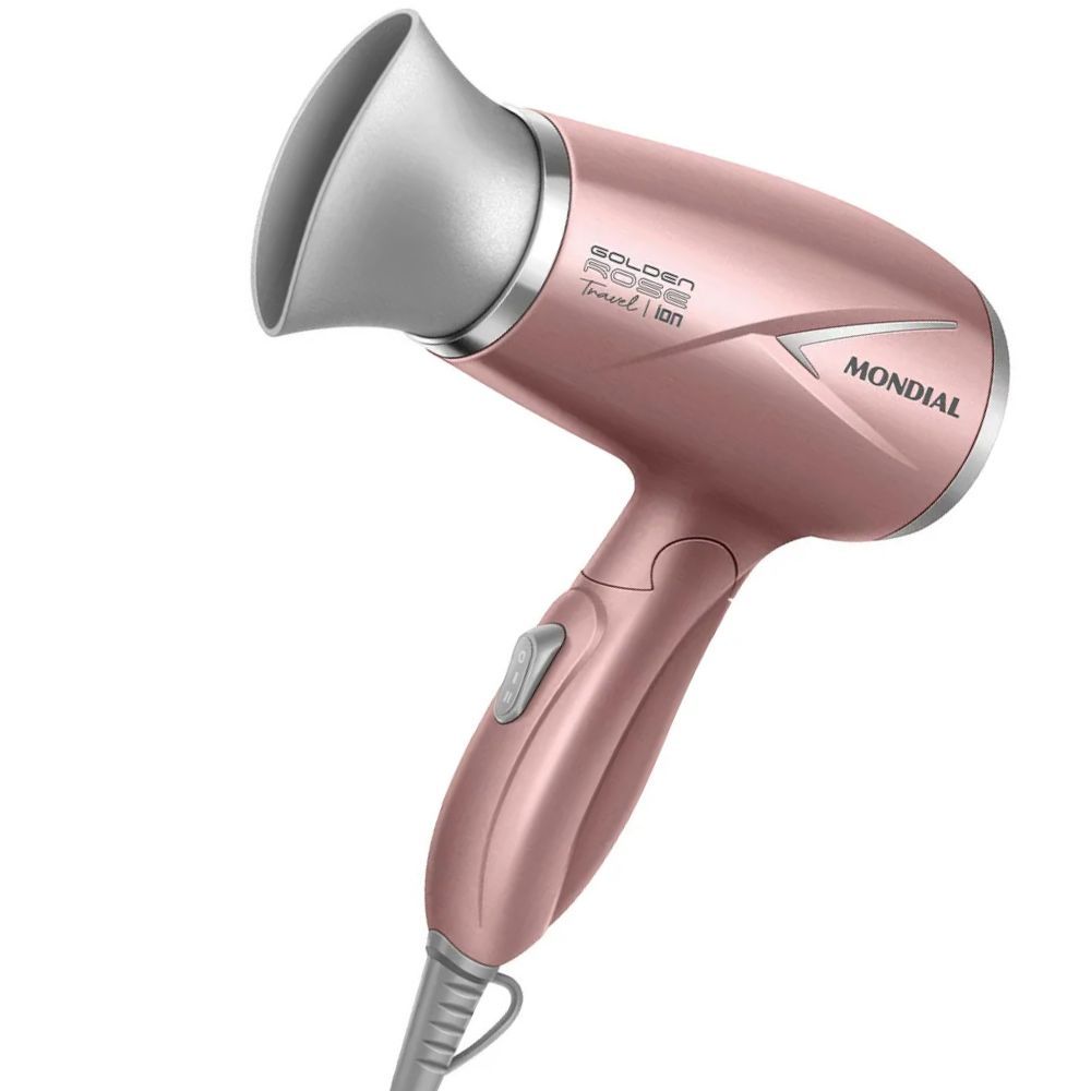 Secador De Cabelo Portátil Tourmaline Ions Mondial Bivolt