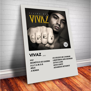 Quadro Decorativo Placas Filipe Ret Quadro Discografia Album em MDF 30x20cm Full HD em Oferta na Shopee