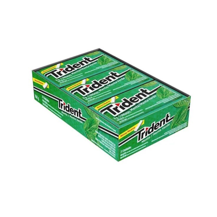 Chiclete de Menta 8g - 21 unidades - Trident