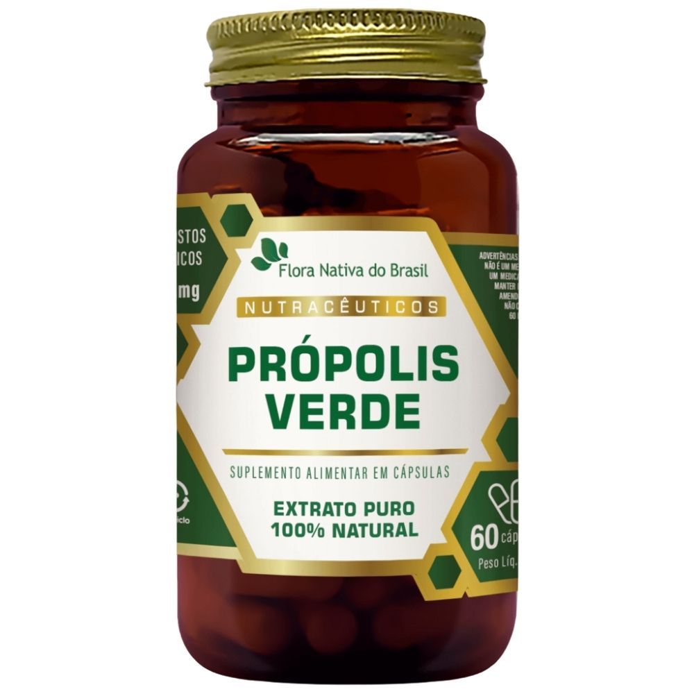 Própolis Verde  60 cápsulas - Flora Nativa em Oferta na Shopee