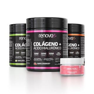 Kit 3 Colágenos com Ácido Hialurônico Haplex Plus Verisol e Biotina - Renova Be em Oferta na Shopee
