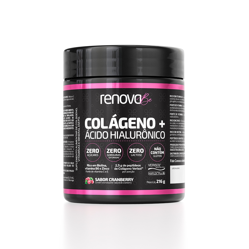 Suplemento em Pó Colágeno Renova Be Homens - Cabelo e Pele em Oferta na Shopee