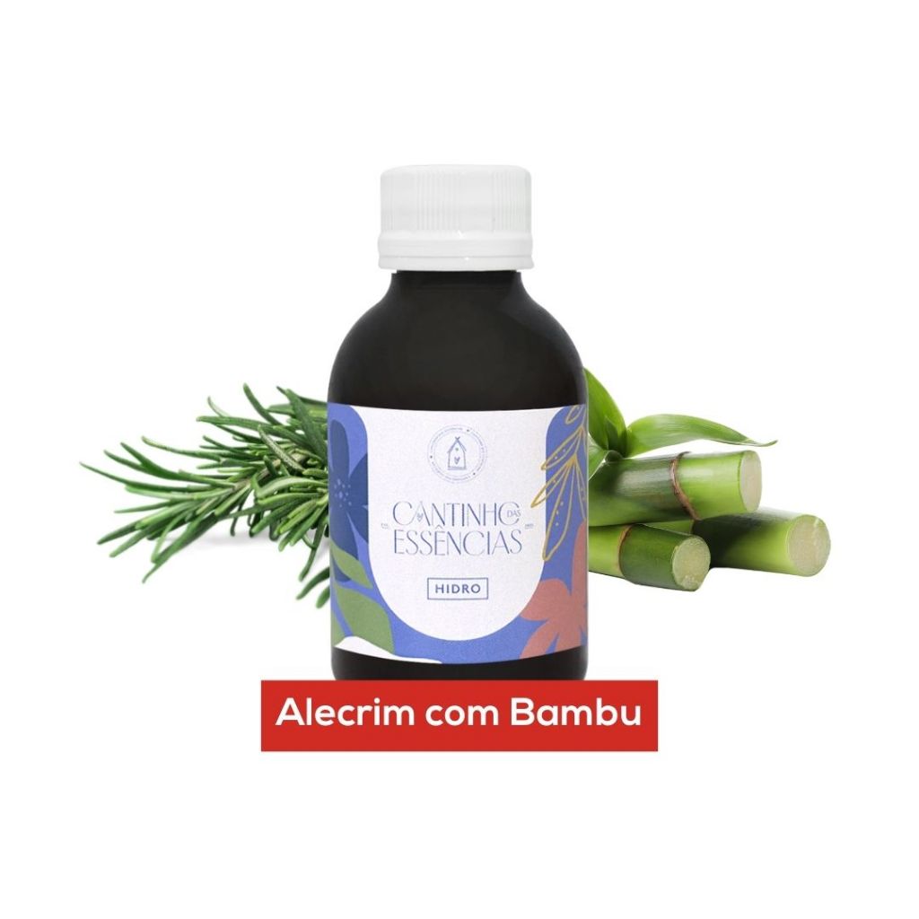 Essência Alecrim com Bambu 100g - Linha Hidrossolúvel. Para Água de Lençóis, Aromatizador elétrico e Umidificador de ar