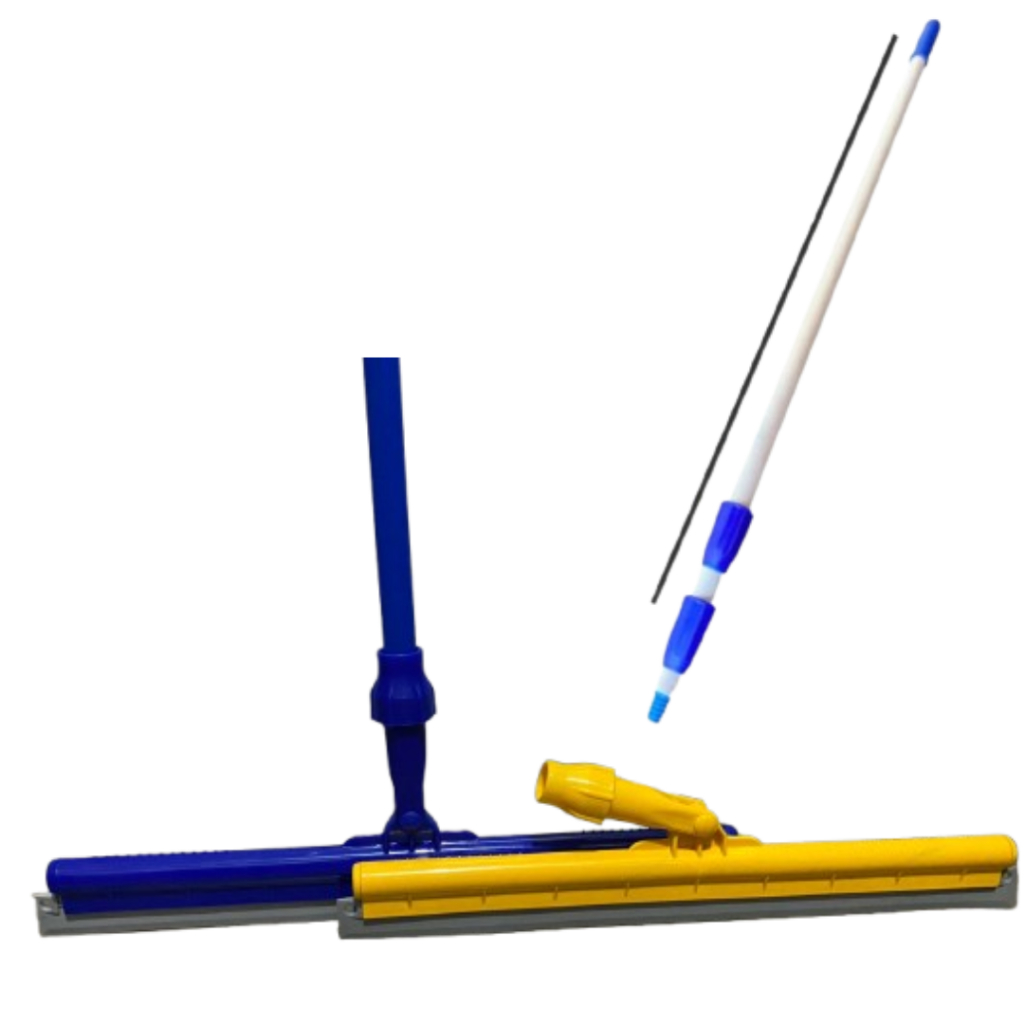 RODO MÁGICO TWISTER VERSATIL 45CM COM CABO ALUMINIO 1,45MT com borracha de silicone