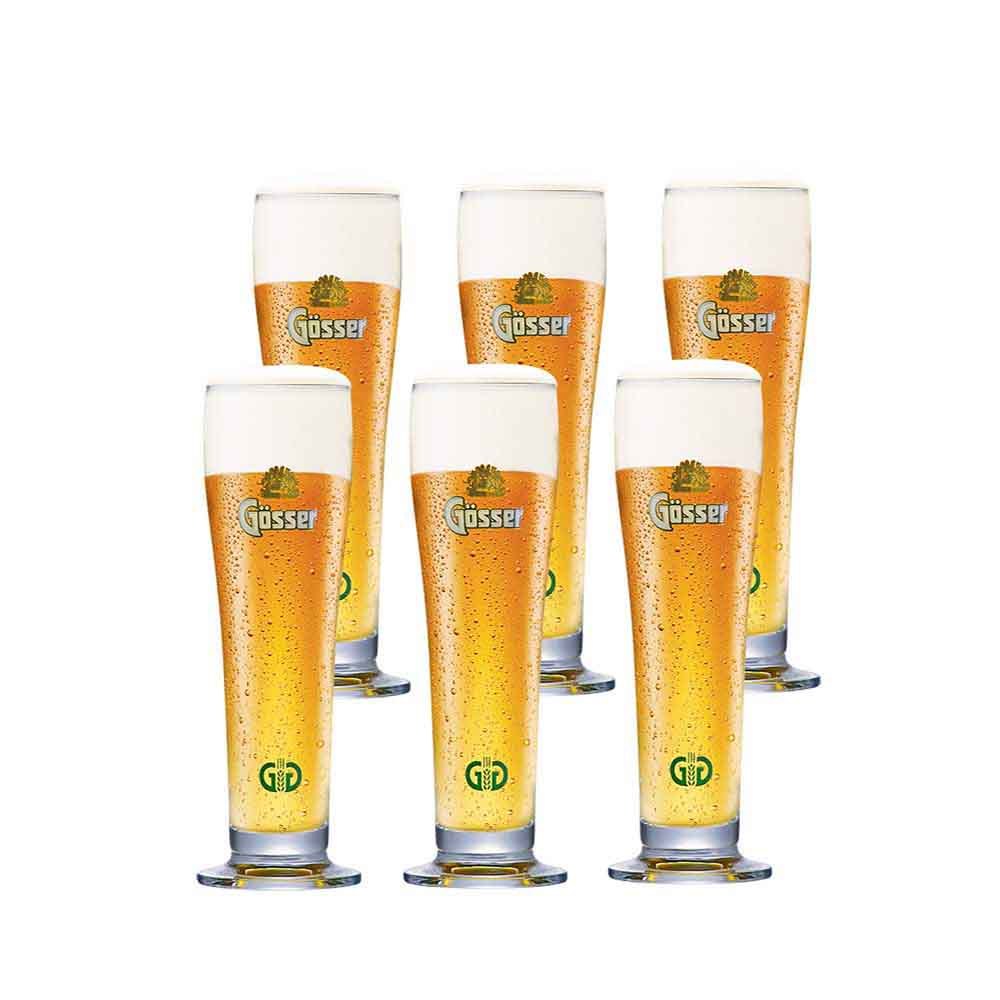 Copo Para Cerveja Gosser Nucleation Point, Copo De Vidro Para Cerveja 6 Peças, 400ml - Ruvolo em Oferta na Shopee