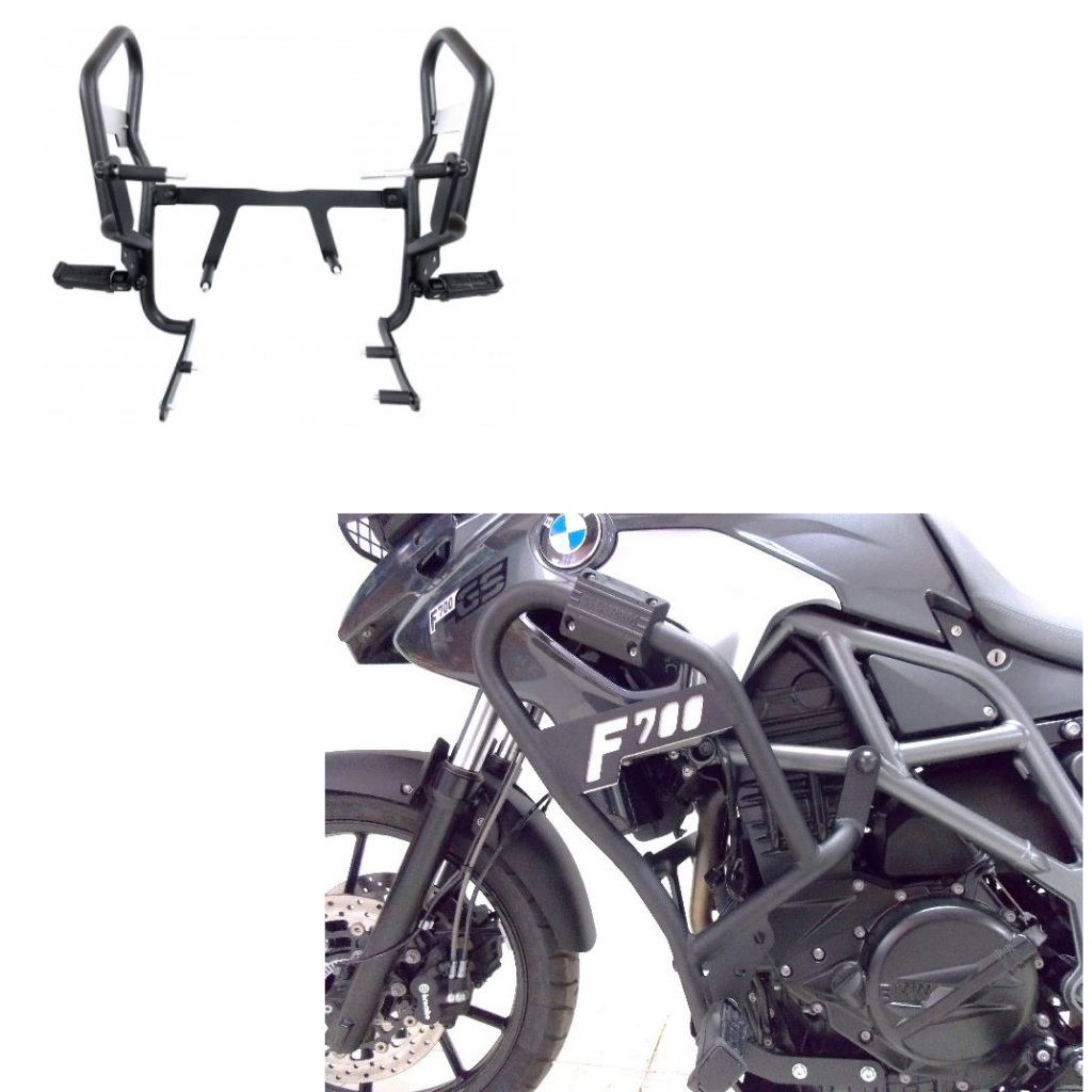 Protetor De Motor E Carenagem com pedaleira descanso Chapam - Bmw F 700gs 2016 2017 2018