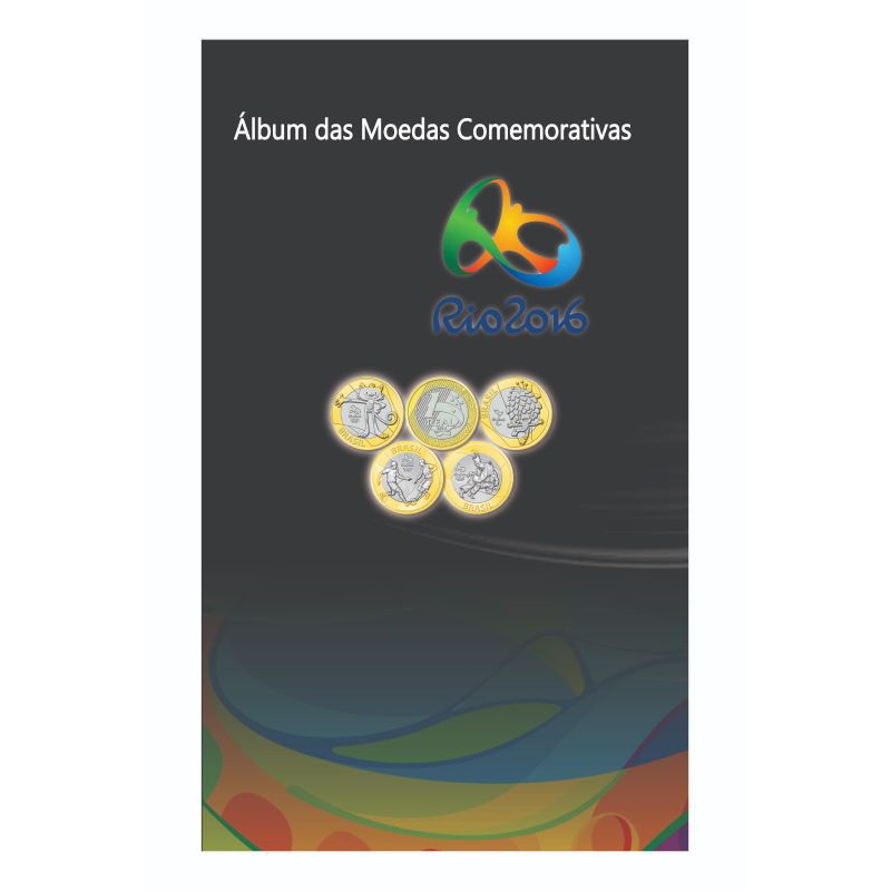 Álbum para moedas das Olimpíadas (compacto)