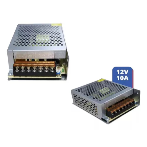 Fonte Energia 12v 5A 10A Colmeia Chaveada Bivolt Cftv Fita Led
