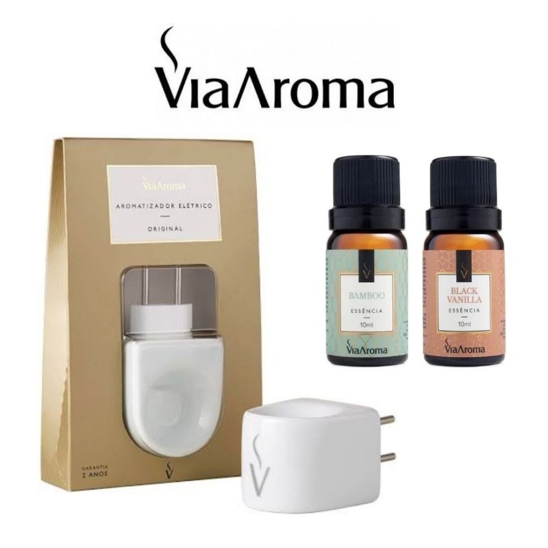 Difusor Aromatizador  de Ambiente Elétrico de Porcelana Original+Essências Clássicas