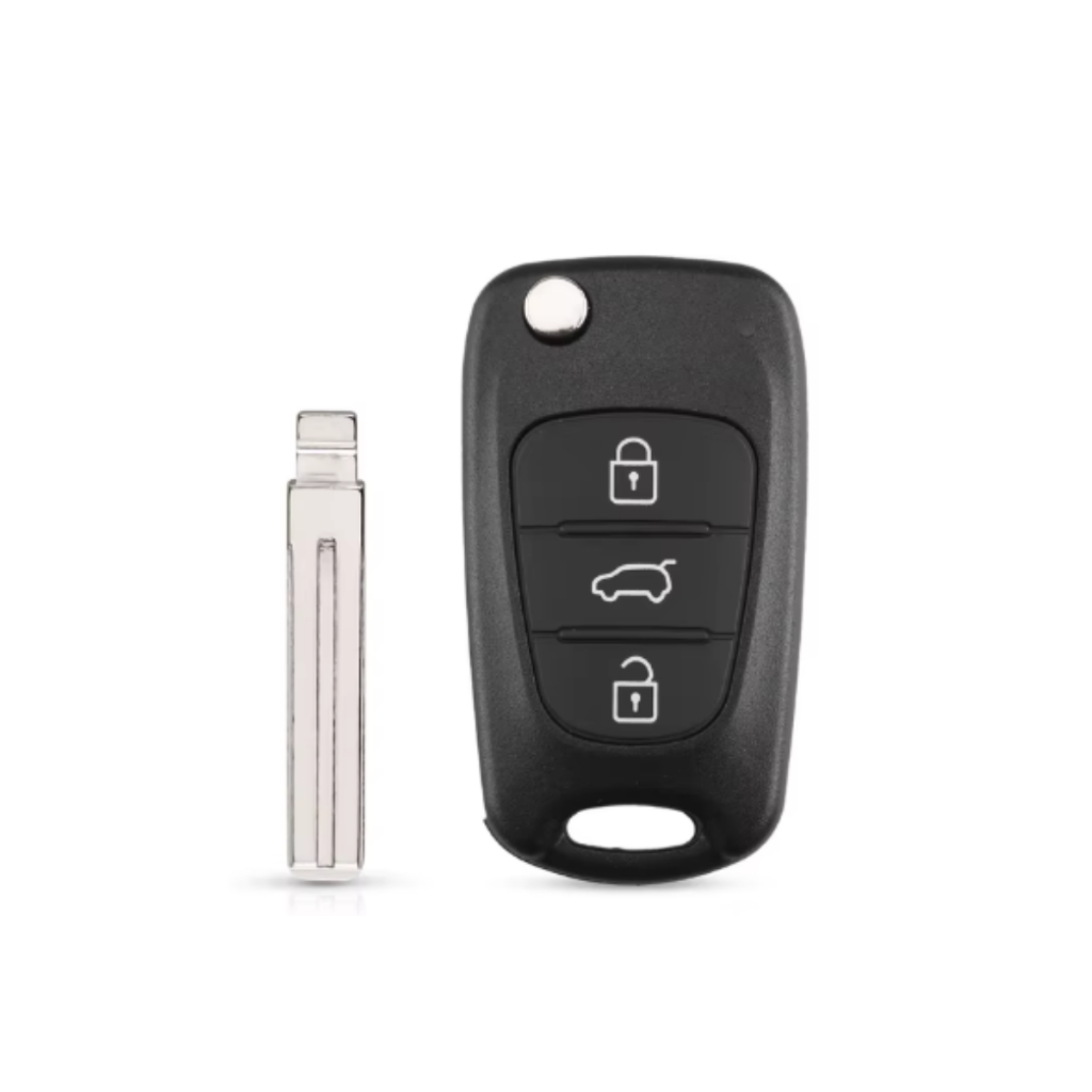 Chave Canivete Hyundai I30 3 Botões Com Lamina e Chip