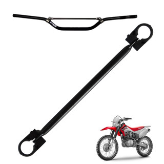 Travessa Barra Alumínio Para Guidão Moto Trilha Crf 230 Crf 250 Xr 200 Xr 250 Bros TTR 230 Preta