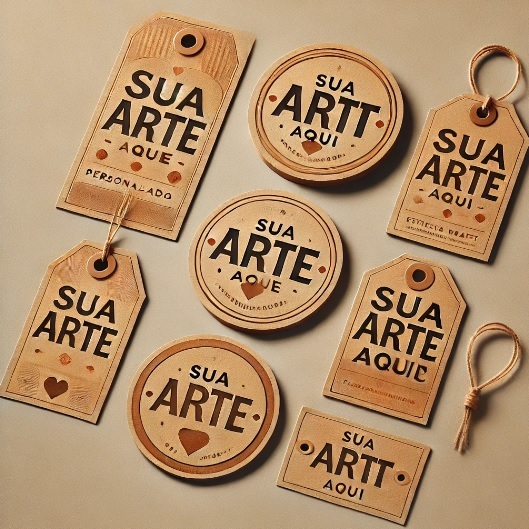 Tag Kraft Personalizado: Escolha Sua Arte Etiquetas Personalizadas em Oferta na Shopee