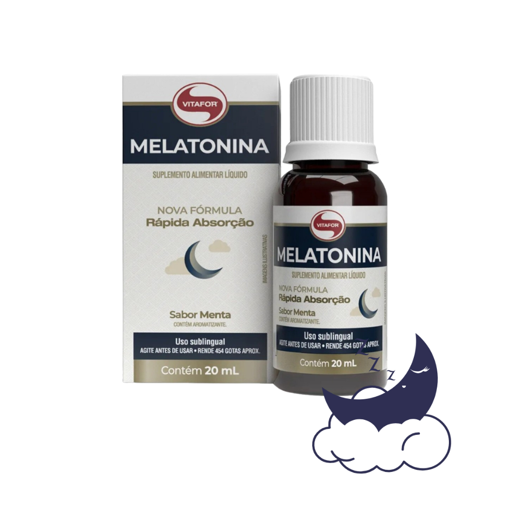 Melatonina Sublingual Rapida Absorção Vitafor 20ml Original