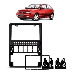 Moldura Painel Para Multimídia 7 Polegadas 2 Din VW Gol G2 Bola 1994-2005/ Parati 1996-1999/ Saveiro 1998-2000 Preta