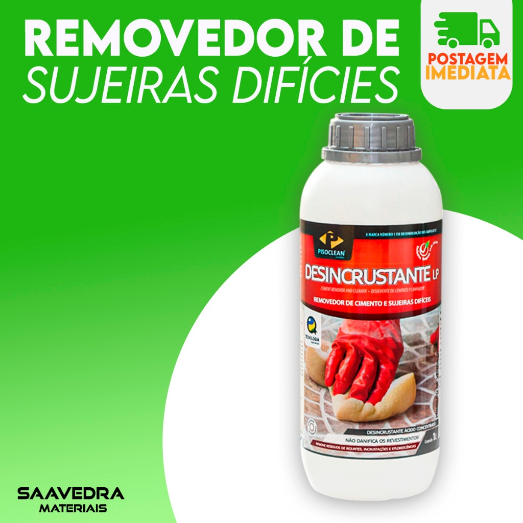 Desincrustante Lp Pisoclean 1 L em Oferta na Shopee