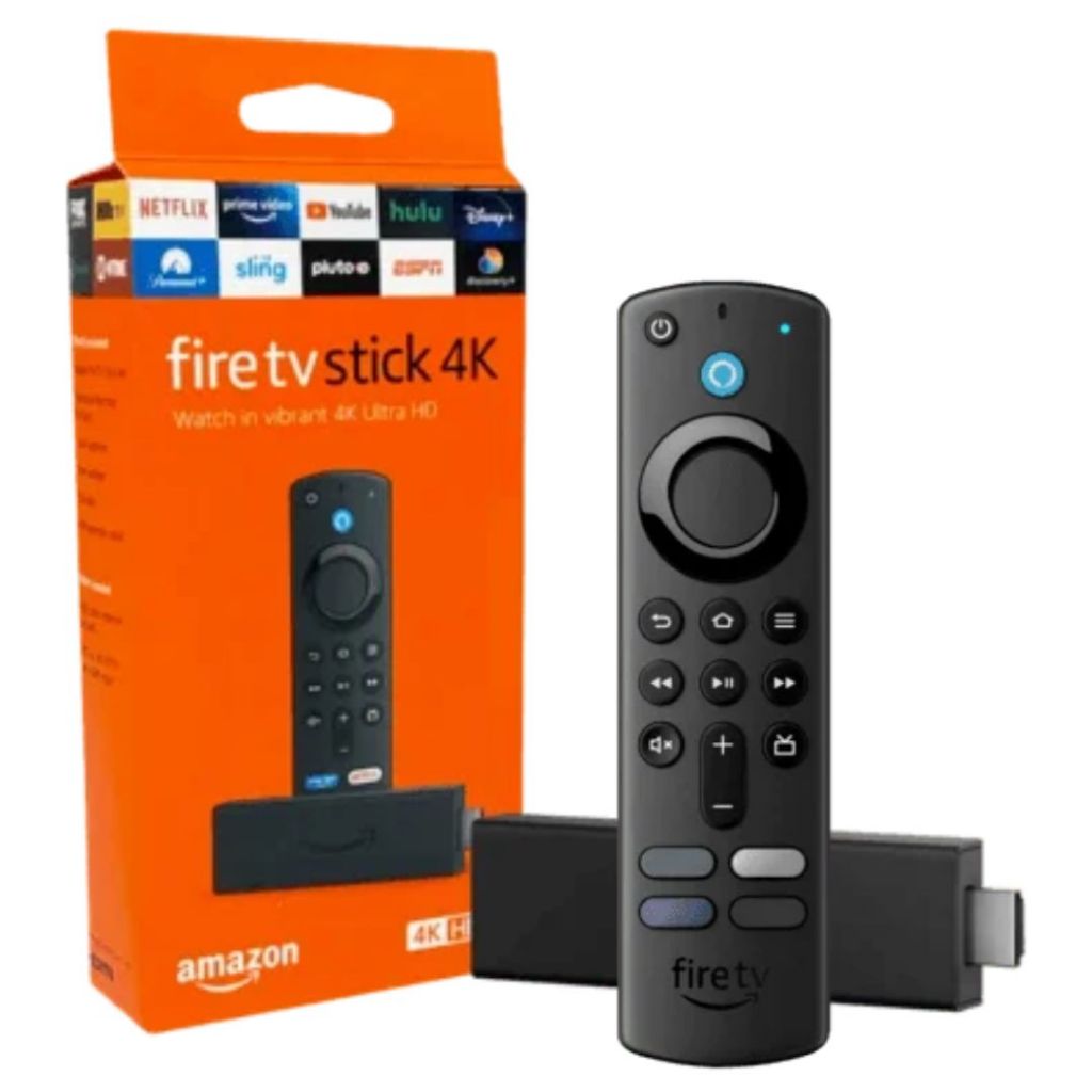 Novo Amazon Fire Stick 4K TV Ultra HD 3ª Geração Alexa Comando de Voz Original - Preto