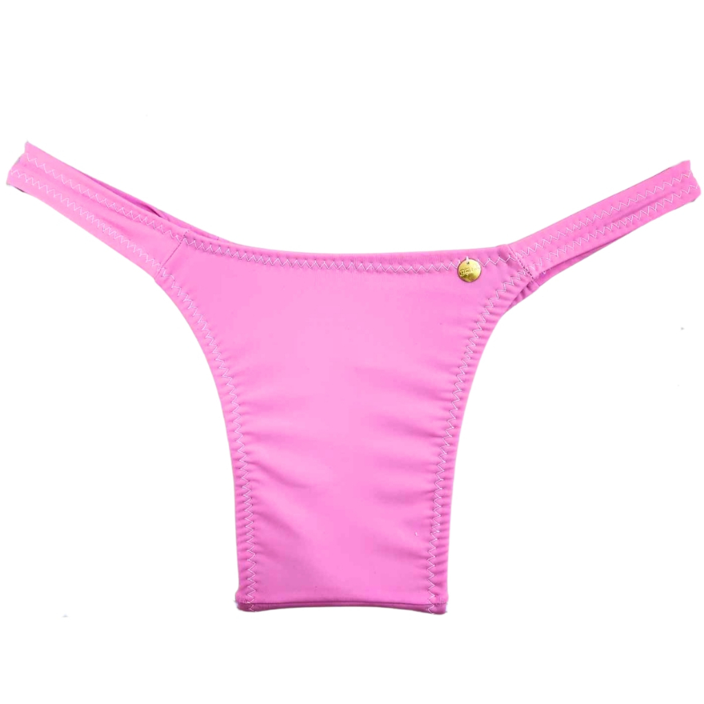 Calcinha para Mulheres Trans Rosa chiclete – fio dental – Tucking Seguro – Tamanhos PP ao GG