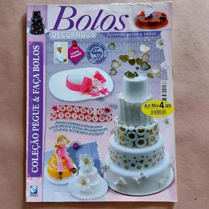 Revista Bolos Decorados Coleção Pegue & Faça Bolos Minibolos