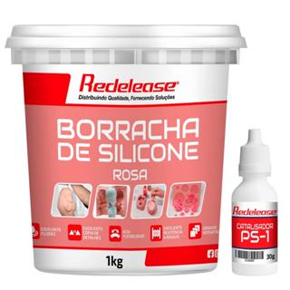 Borracha De Silicone Rosa Redelease Média Flexibilidade para Moldes Com Catalisador (1,030 Kg) em Oferta na Shopee
