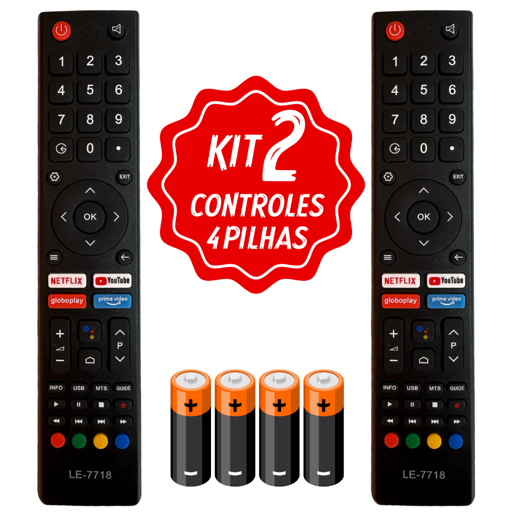 Kit Controle Remoto Tv Smart P hilco 4k Ptv42dswn em Oferta na Shopee