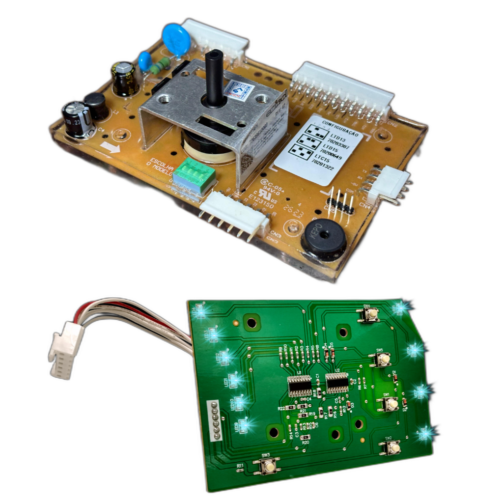 KIT PLACA POTÊNCIA + INTERFACE ELECTROLUX 15KG LTD15 70203330