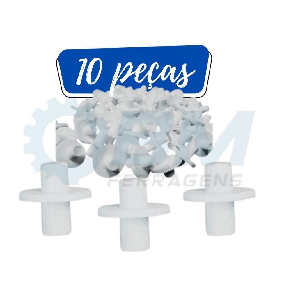 Pivô chupetinha Para Vitrô Basculante 1/4´´(6.35mm) Pacote 10 Pçs