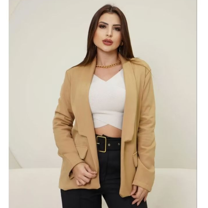 Blazer Max Alfaiataria Com Forro Feminino Casaco Social