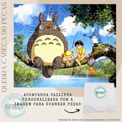Quebra-cabeça Meu amigo Tonari Totoro Anime Shōjo Presente Puzzle Geek Otaku
