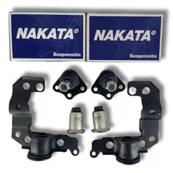 Kit 04 Buchas Bandeja de Suspensão + Pivôs - Fiat Palio Fire - Nakata