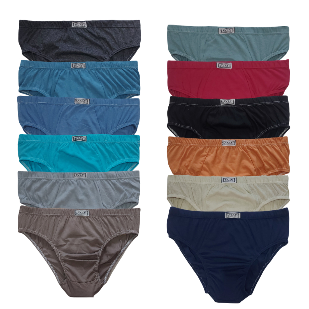 Cueca Masculina Adulto 100% Algodão Kit Entre 1 e 10 Cores Modernas Tecido Super Macio Confortável Respirável