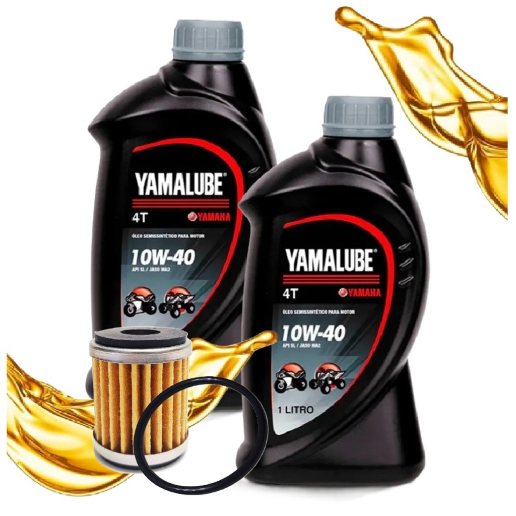 Troca de Óleo Fz25 250 Abs / Fazer 250 / Lander 250 / Teneré 250 Yamalube 10w40 + Filtro em Oferta na Shopee