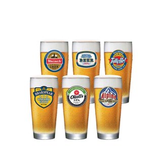 Jogo de Copo de Vidro Prime, Copo de Cerveja P 6pcs, 220ml - Ruvolo em Oferta na Shopee