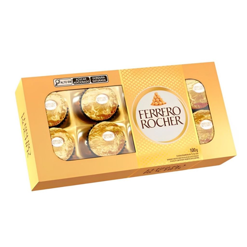 Bombom Ferrero Rocher C/8 Unidades Ideal Para Presentear em Oferta na Shopee